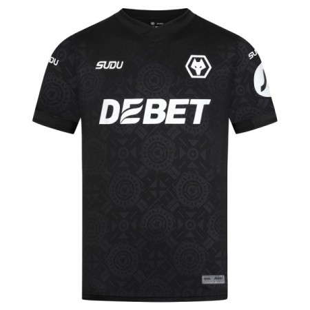 Koszulka Wolverhampton Wanderers Bramkarska 2025-26 Czarny Koszulki Piłkarskie Krótki Rękaw